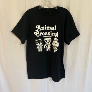 Nintendo Animal Crossing Black Cotton Shirt